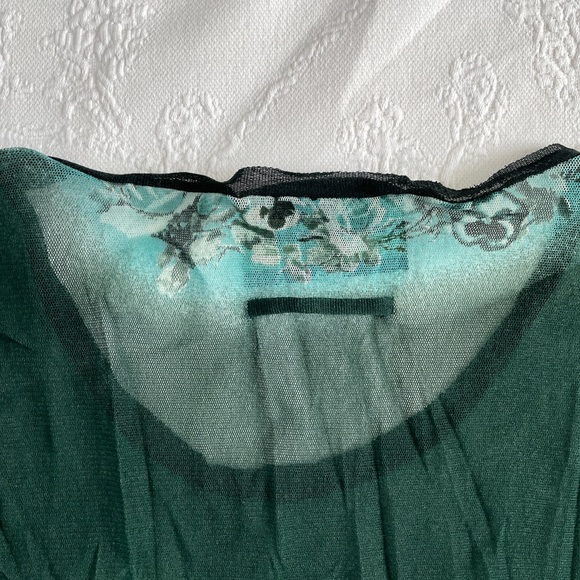 Jean Paul Gaultier Floral Long sleeve Mesh Top - Picture 6 of 8